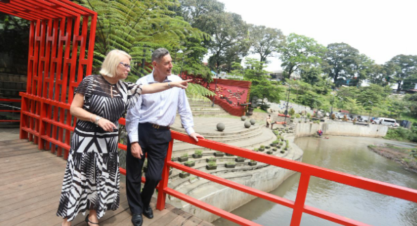 WaliKota Melbourne Kunjungi Taman di Kota Bandung 