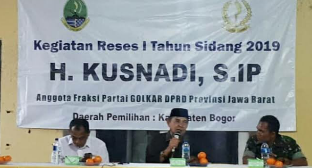Anggota DPRD Jabar, Kusnadi Laksanakan Reses Temui Warga Gunung Putri Bogor
