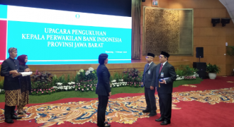Deputi Bank Indonesia Kukuhkan Kepala BI Perwakilan Jawa Barat