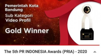Humas Kota Bandung Sabet Tiga PR Indonesia Award 2020