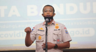 Satpol PP Kota Bandung Tindak 145 Orang Tak Bermasker