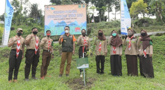 Pramuka se-Jabar Tanam 27.250 Bibit Pohon di Hari Menanam Pohon Indonesia