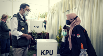 Gubernur Ridwan Kamil Apresiasi Pencoblosan di Kabupaten Bandung