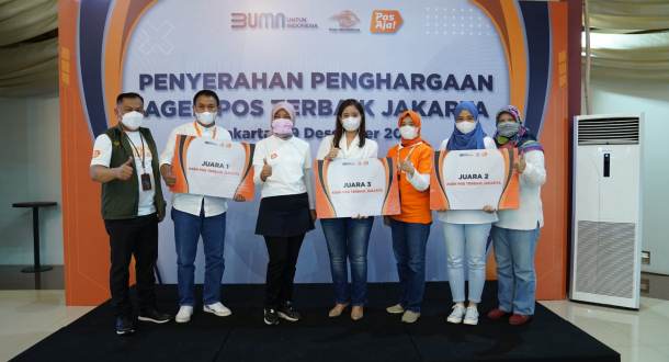 Pos Indonesia Beri Penghargaan O-Ranger Mobile dan Agen Pos Terbaik di  Jakarta