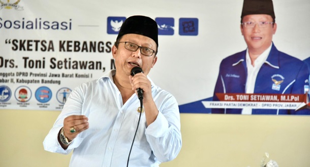 Toni Setiawan Sosialisasi 4 Pilar Kebangsaan pada Tenaga Pendidik di Kabupaten Bandung