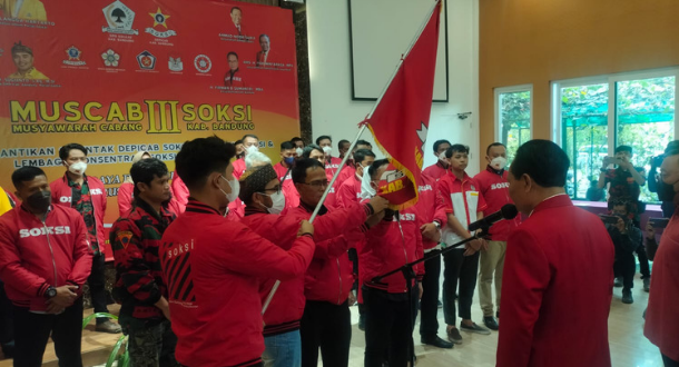 Firman B Sumantri Dilantik Sebagai Ketua Depidar SOKSI Kabupaten Bandung