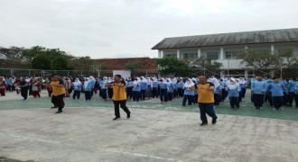 Cadisdik Wilayah VII Launching Senam Sehat Pelajar Juara Secara Serentak