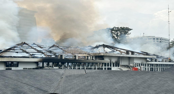 Gedung Bapelitbang di Lingkungan Pemkot Bandung Terbakar