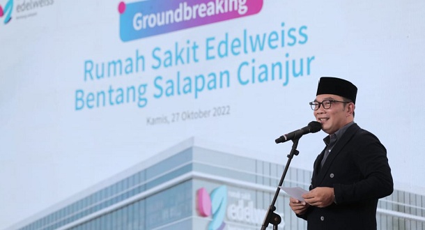 Ridwan Kamil: Pembangunan Rumah Sakit Edelweiss Cianjur Percontohan Kolaborasi Umara dan Ulama 