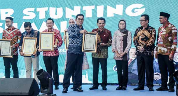 Kota Bandung, Sumedang dan Kota Bogor Raih Kategori Kota Terbaik Aksi Penurunan Stunting Jabar