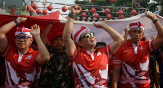 Jaga NKRI, Emil Ikuti Kirab Merah Putih di Bogor