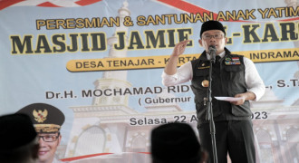 Ridwan Kamil Bertekad Tak Berhenti Bangun Masjid