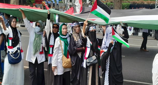 Aksi Solidaritas Palestina Serentak di Jabar