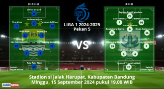 Ini Susunan Pemain Persib Bandung vs PSIS Semarang