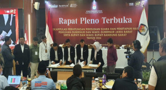 KPU KBB Umumkan Pemenang Pilgub Jabar 2024