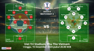 Ini Susunan Pemain Timnas Vietnam vs Indonesia