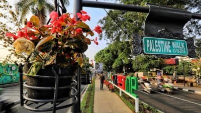 Pemkot Bandung berencana mempercantik Palestine Walk, jalur pedestrian yang menjadi simbol solidaritas Indonesia terhadap Palestina.