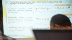 Pertumbuhan ekonomi Provinsi Jawa Barat pada kuartal 1 2025 sebesar 4,98 persen. Angka ini melebihi pertumbuhan ekonomi nasional
