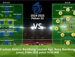 Ini Susunan Pemain Persib Bandung vs Barito Putera