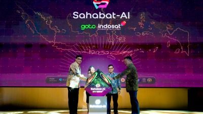 GoTo dan Indosat meluncurkan Sahabat-Al dengan model berkapasitas 70 miliar parameter yang dilengkapi dengan layanan chat multibahasa.