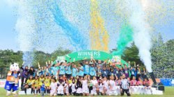 Partai final MilkLife Soccer Challenge - Bandung 2025 yang tersaji di Lapangan Pusenif PPI Bandung pada Minggu (1/ 6/2025).