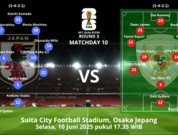 Ini Susunan Pemain Timnas Indonesia vs Jepang