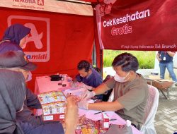 Ratusan Warga Ikuti Cek Kesehatan Gratis di Alfamidi Podomoro Super Bandung