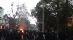 Aksi Demonstrasi di depan Gedung DPRD Jawa Barat mulai memanas, Jumat (29/8/2025).