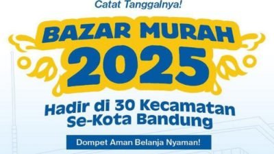 Dinas Perdagangan dan Perindustrian (Disdagin) Kota Bandung kembali menghadirkan Bazar Murah yang akan digelar di 30 kecamatan.