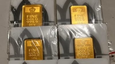 Harga emas batangan PT Aneka Tambang Tbk (Antam) pada perdagangan Selasa (26/8/2025) ada kenaikan walau tidak tinggi.