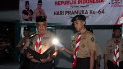 Kwarcab) Gerakan Pramuka Kabupaten Bandung menggelar kegiatan Ucapan Janji Pramuka dalam rangka memperingati