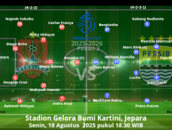 Ini Susunan Pemain Persijap Jepara vs Persib Bandung