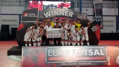 Tim futsal Milanisti Sumedang dan STKIP Pasundan Cimahi tampil perkasa di SuperSoccer Euro Futsal Championship Regional Tasikmalaya.