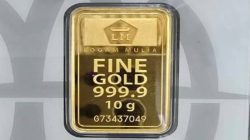 Harga emas batangan produksi PT Aneka Tambang Tbk (Antam) pada perdagangan Sabtu (6/9/2025) melonjak naik sebesar Rp18.000 per gram.