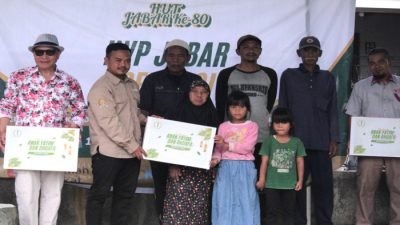 IWP Jawa Barat merayakan Hari Ulang Tahun (HUT) ke-80 Provinsi Jabar dengan menggelar acara “IWP Jabar Berbagi” pada Sabtu (13/9/2025).