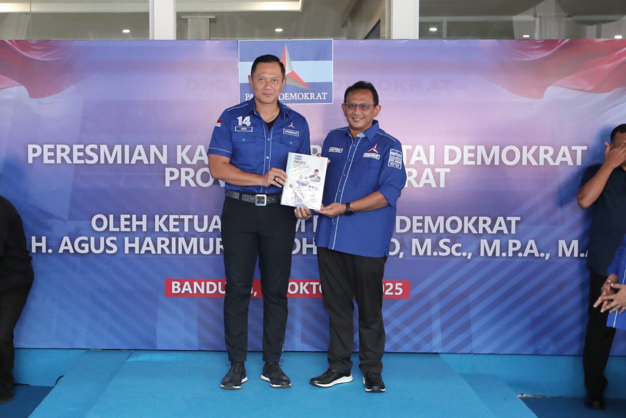 AHY: Kantor Demokrat Jabar Bukan Sekedar Tempat Kerja, Tapi Rumah Aspirasi Rakyat