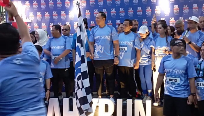 Lebih dari 6.000 peserta mengikuti gelaran AHYRUN 2025 yang digelar DPD Partai Demokrat Jabar, Minggu (26/10/2025).