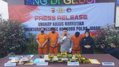 Polda Jabar Bongkar Jaringan Narkoba Internasional, Sita 17,6 Kg Sabu & 19,5 Kg Ganja