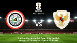 Timnas Indonesia melakoni laga hidup-mati menghadapi Irak di matchday 2 Grup B Putaran 4 kualifikasi Piala Dunia 2026 , Minggu (12/10/2026).