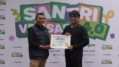 IBS Foundation resmi membuka rangkaian Santriversary pada Rabu (26/11/2025) di Pondok Pesantren Tunas Quran, Kabupaten Bandung. 