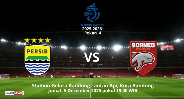 Persib Bandung bakal melakoni laga penting di Super League 2025-2026, menjamu Borneo FC di Stadion GBLA, Jumat (5/11/2025) malam.