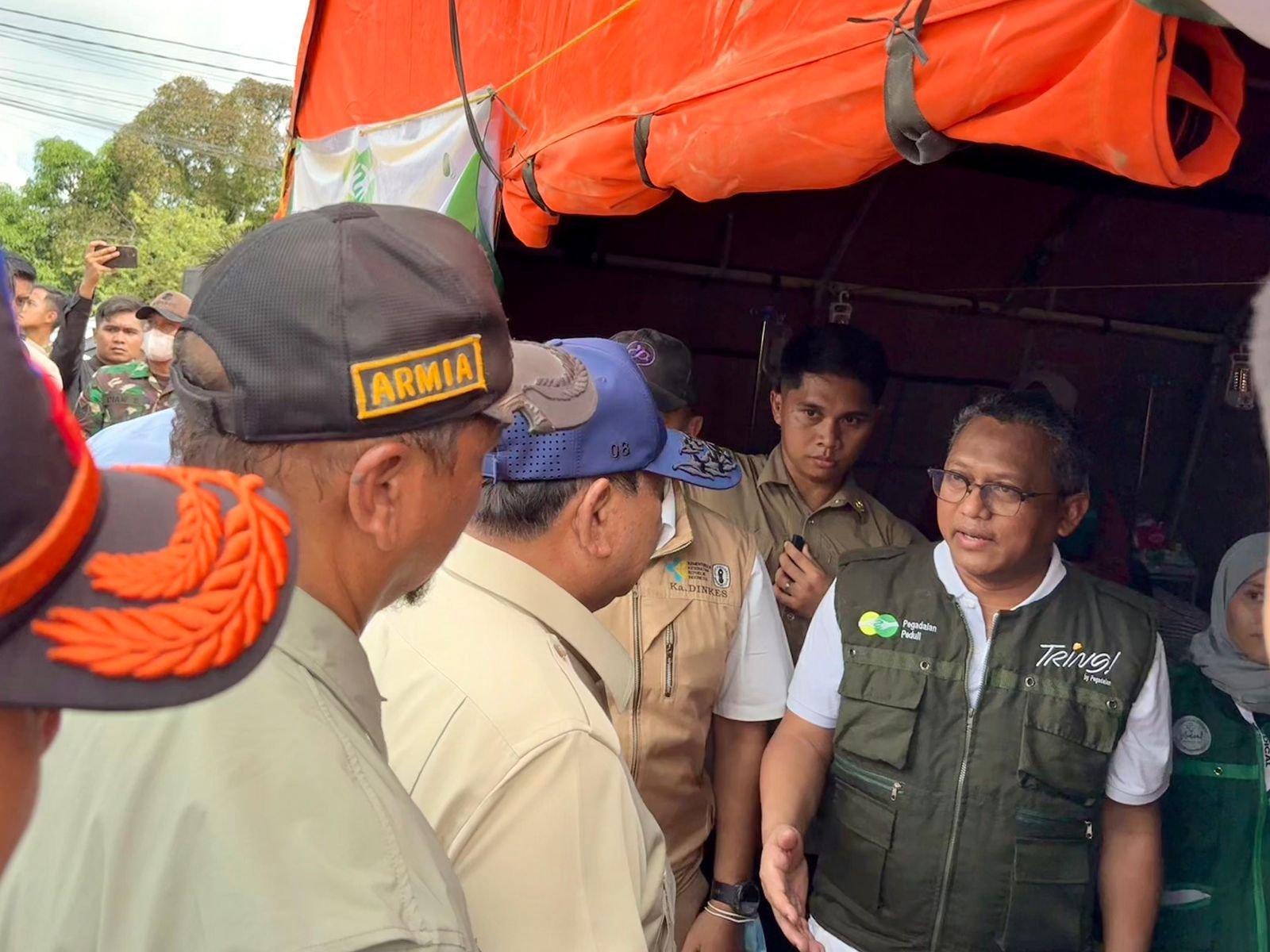 Presiden Prabowo Tinjau Posko Kesehatan Pegadaian di Aceh Tamiang untuk Pastikan Bantuan Tersalurkan