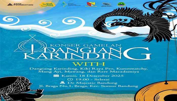 Kolaborasi karinding dan gamelan menjadi sorotan dalam Konser Gamelan Dangiang Karinding yang digelar di De Majestic, Jalan Braga, Bandung.