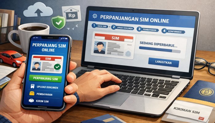 Mengantre berjam-jam di kantor Satpas kini bukan lagi satu-satunya cara untuk memperpanjang Surat Izin Mengemudi (SIM). 