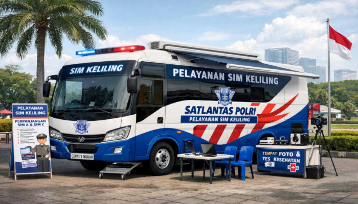 Polrestabes Bandung kembali membuka layanan SIM Keliling bagi warga yang ingin memperpanjang SIM pada Rabu (4/2/2026). 