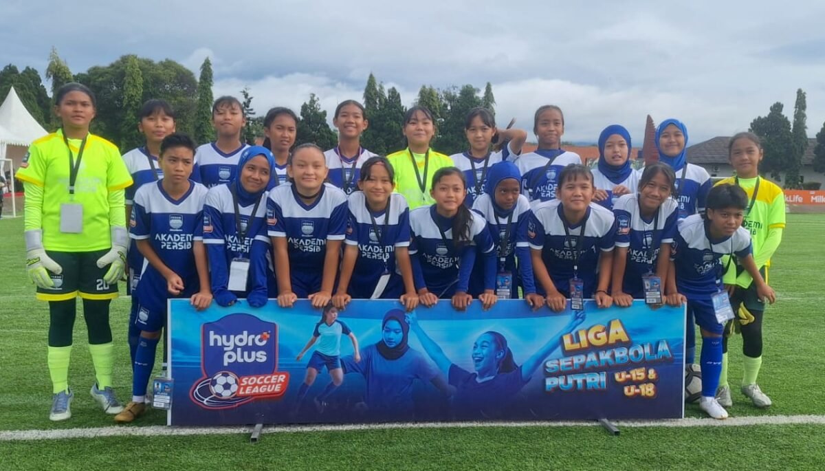 Tim Akademi Persib Putri U-15 tampil di Hydroplus Soccer League 2025/2026. (foto: juaranews/rahman)