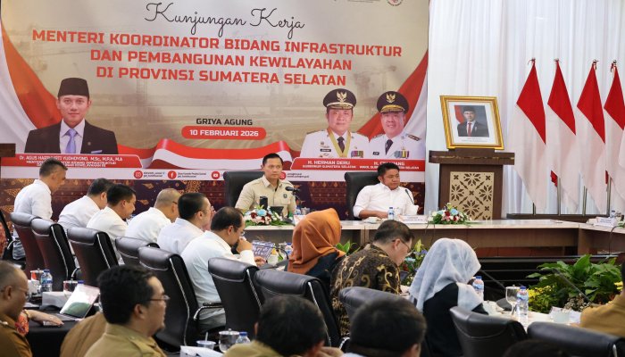 AHY meninjau Provinsi Sumatra Selatan dalam kunjungan kerja yang berlangsung pada Selasa–Rabu, 10–11 Februari 2026.