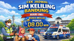 Satuan Lalu Lintas (Satlantas) Polrestabes Bandung kembali menyediakan layanan Surat Izin Mengemudi (SIM) Keliling bagi warga Kota Bandung.