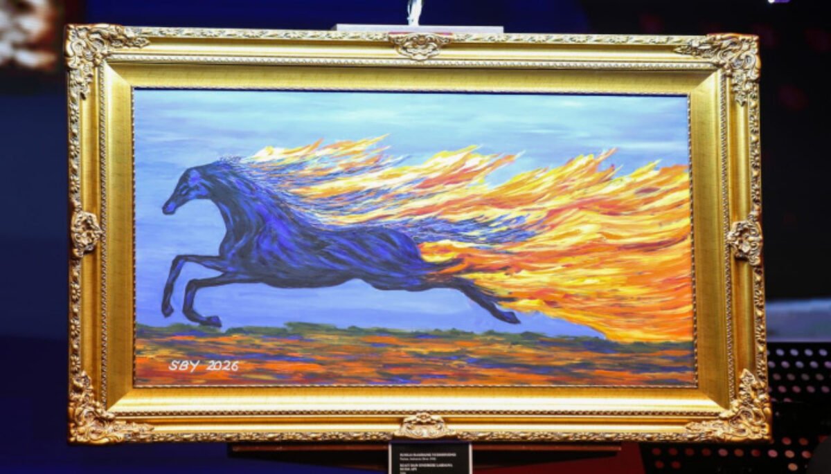 Lukisan karya Presiden ke-6 RI sekaligus Ketua Majelis Tinggi Partai Demokrat, Susilo Bambang Yudhoyono (SBY), terjual Rp6,5 miliar.