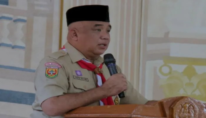 Saeful Bachri, secara resmi menutup Kursus Pembina Pramuka Mahir Tingkat Dasar (KMD) di Pondok Pesantren Al Basyariyah.